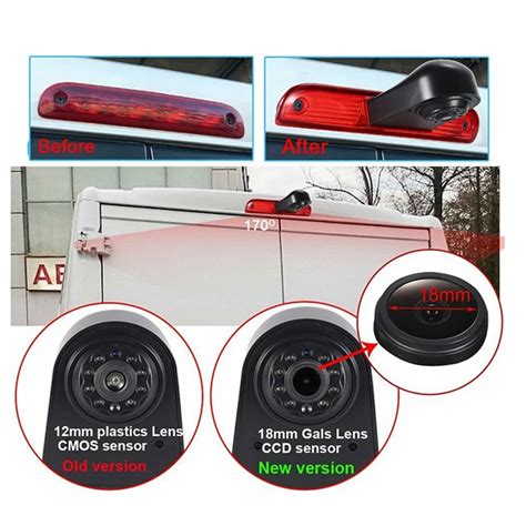 Car High Brake Light Reversing Camera Rear View Camera For Fiat Ducato