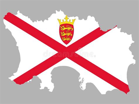 Bailiwick Of Jersey Official National Flag, European Country Stock ...