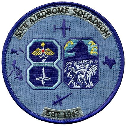 80th OPERATIONS SUPPORT SQUADRON 80th ANNIVERSARY Flightline Insignia