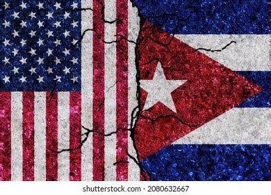 Flags Usa Cuba Painted On Cracked Wall Stock Photos - 5 Images | Shutterstock