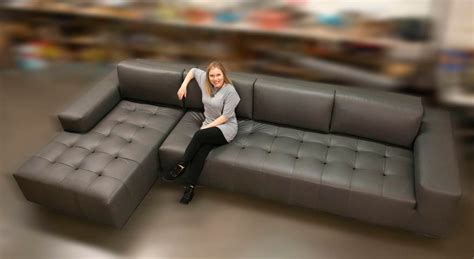 Large Modern Sectional Sofa With Chaise in Leather - Etsy