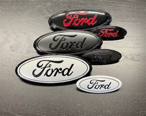 Ford Explorer Black Flat Emblem Set Grille Liftgate Ovals