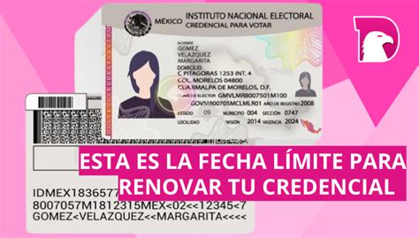 Esta Es La Fecha Límite Para Renovar Tu Credencial De Elector Y Votar