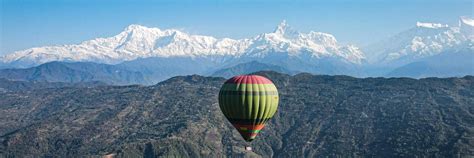 Hot Air Balloon Pokhara With Magnificent Views Of Annapurna Ranges With