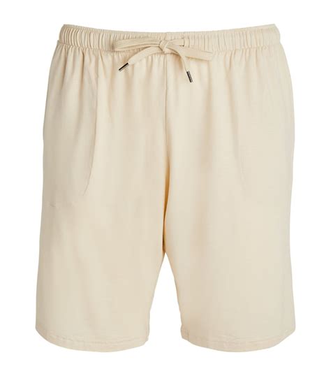 Mens Derek Rose Neutral Stretch Modal Basel Lounge Shorts Harrods Us