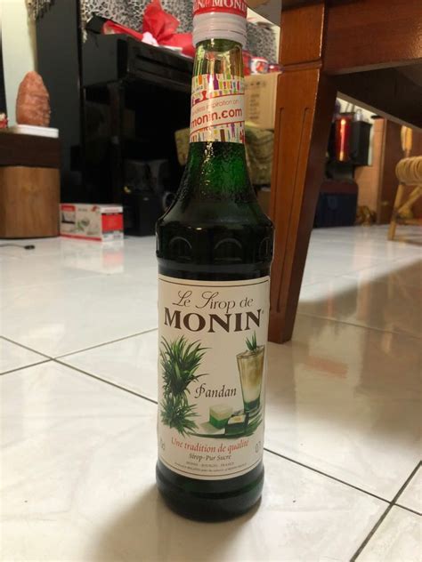 MONIN Pandan Syrup 700ml Food Drinks Beverages On Carousell