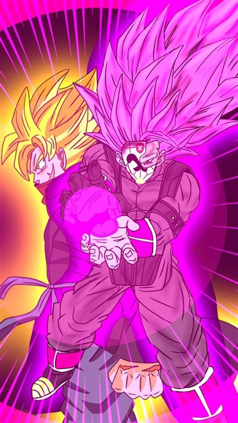 Goku Black Ssj Rose Crimson Masked Saiyan Vs Bardock Warrior In Black