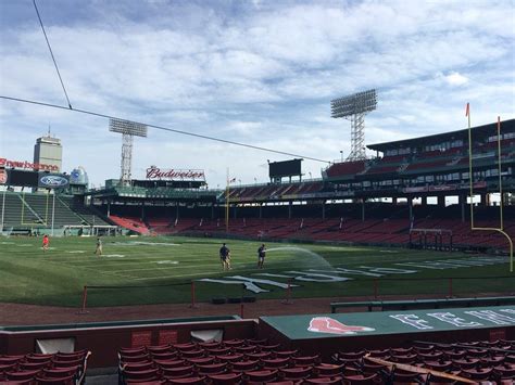 Fenway Park Transforms Into Football Field For Three Games