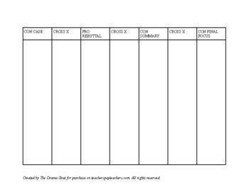 Debate Flow Template Prntbl Concejomunicipaldechinu Gov Co