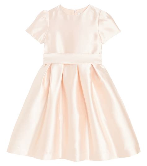 Bow Detail Satin Dress In Pink Il Gufo Mytheresa