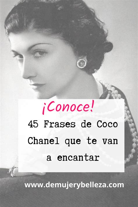 Frases De Coco Chanel Sobre La Belleza Y La Vida Artofit