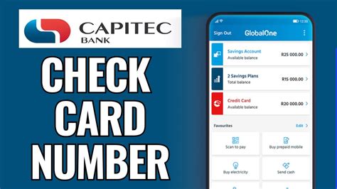 How To Check Card Number On Capitec App Youtube