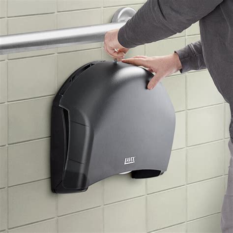 Lavex Black 13 Single Roll Jumbo Toilet Tissue Dispenser