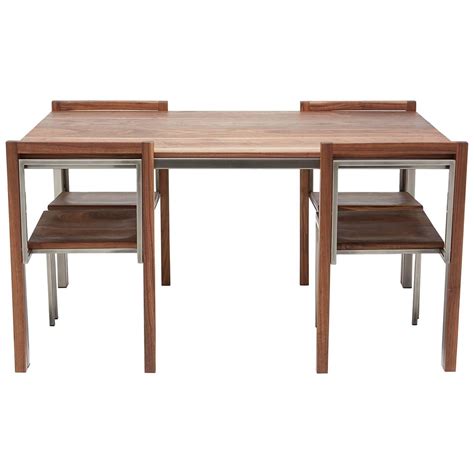 Artisan Dining Set In Solid Walnut At 1stDibs Walnut Dining Set