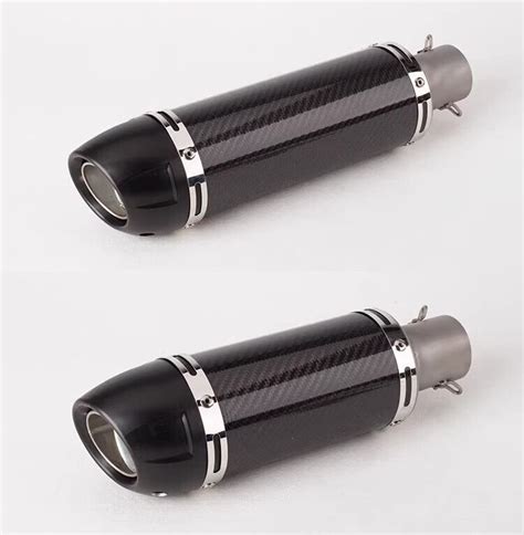 For Can Am Universal Motorcycle Carbon Fiber Exhaust Pipe 51mm Muffler Ebay