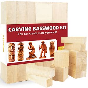 Basswood Carving Blocks Pcs Kit For Easy Wood Carving Sizes