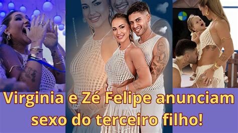 Virginia e Zé Felipe anunciam sexo do terceiro filho YouTube