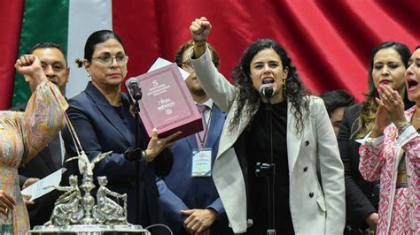 Luisa María Alcalde El Quinto Informe de AMLO es el espíritu del