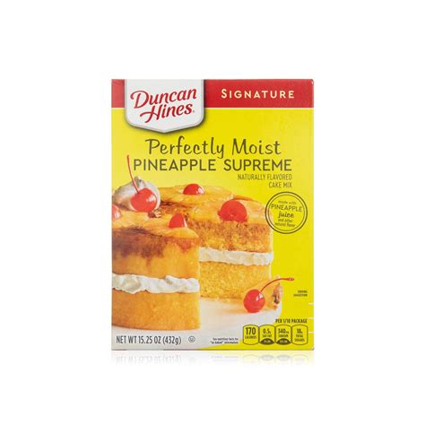 Duncan Hines Signature Pineapple Supreme Cake Mix 432g Spinneys UAE