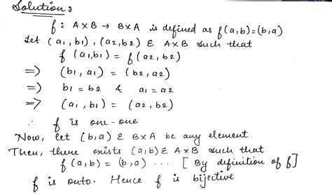 Let A And B Be Sets Show That F A B B A Such That F A B B A