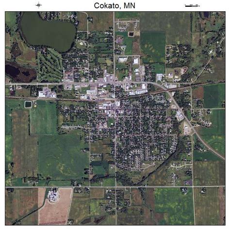 Aerial Photography Map Of Cokato Mn Minnesota