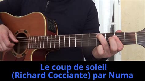 Le coup de soleil Richard Cocciante cover reprise à la guitare 1989