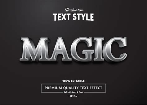 premium vector magic text effect