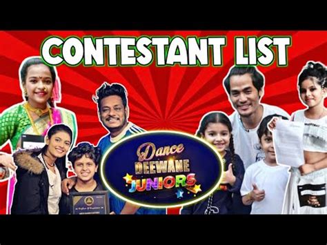 Dance Deewane Junior Contestants Name 2022 YouTube