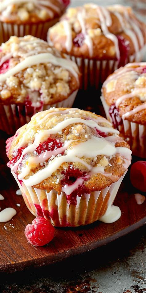White chocolate raspberry muffins – Artofit