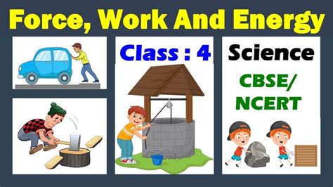 Force Work And Energy CLASS 4 Science CBSE NCERT What