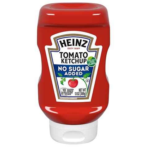 Tomato Ketchup With No Sugar Added Heinz