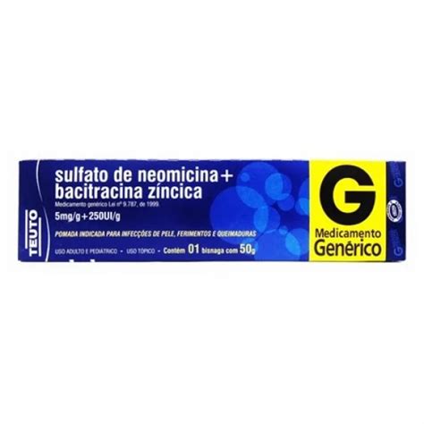 Bacitracina E Sulfato De Neomicina - Sulfato de Neomicina Bacitracina 50g Pomada | Panvel Farmácias