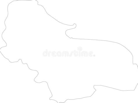 Una Sana Bosnia And Herzegovina Outline Map Stock Illustration