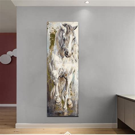 Modern Horse Canvas Painting Posters Prints Vintage Quadros Wall Art ...