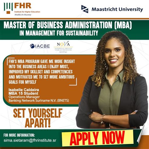 Master Of Business Administration Fhr Institute For Higher Education