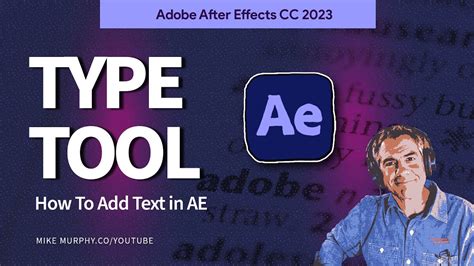 After Effects How To Use The Type Tool YouTube