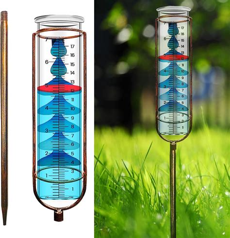 Huaqmde Rain Guage Outdoor Freeze Proof Rain Gauge