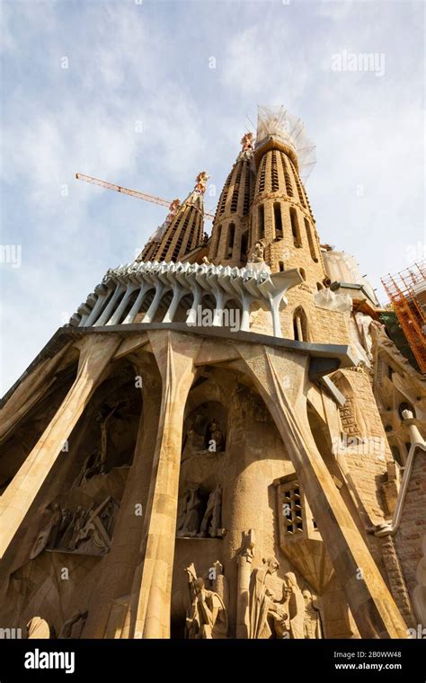 Passionsfassade In Der Sagrada Familia Stockfotos Und Bilder Kaufen