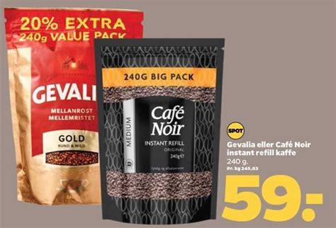 Gevalia El Cafe Noir Instant Refill Kaffe Tilbud Hos Netto