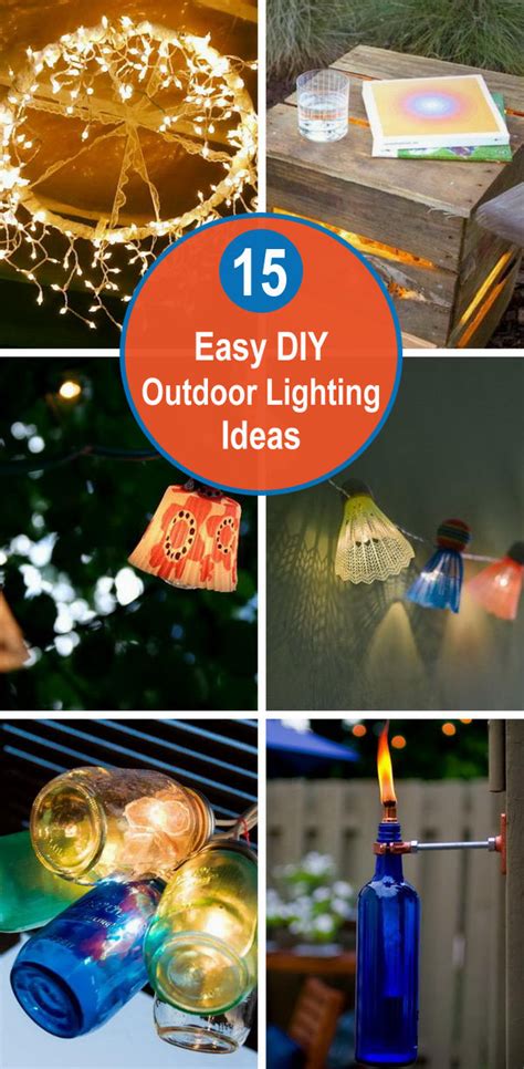 15 Easy DIY Outdoor Lighting Ideas | Styletic