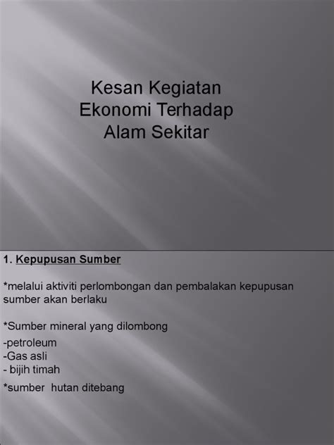 PDF Bab 14 Kesan Kegiatan Ekonomi Terhadap Alam Sekitar DOKUMEN TIPS