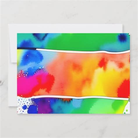Rainbow Gay Lesbian Watercolor Wedding Invitation Zazzle