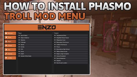 Phasmophobia HOW TO INSTALL PROJECT ENZO MOD MENU Troll Options