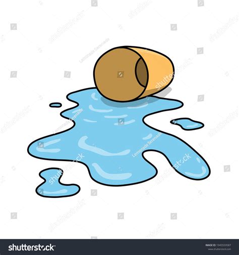 Spilling Water Clipart Image