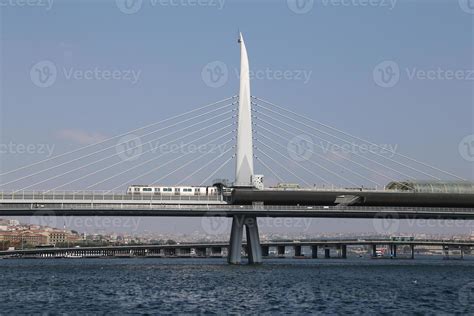 Golden Horn Metro Bridge in Istanbul 10296562 Stock Photo at Vecteezy