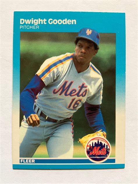 1987 Fleer DWIGHT GOODEN New York METS 9 EBay