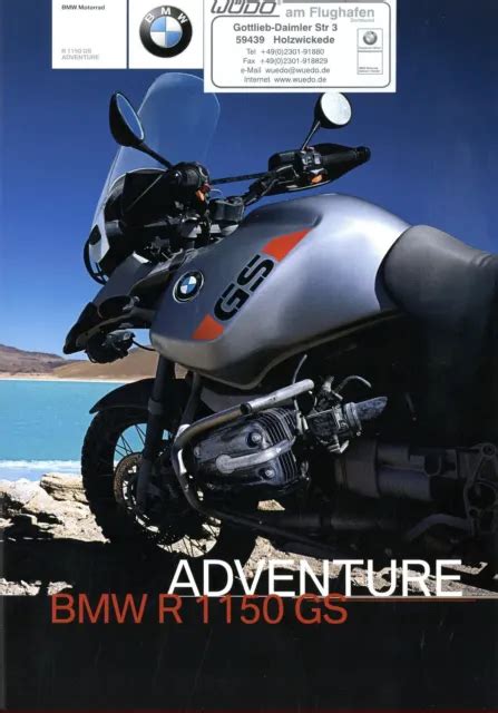 Bmw R Gs Adventure Prospekt D Brochure Catalogue