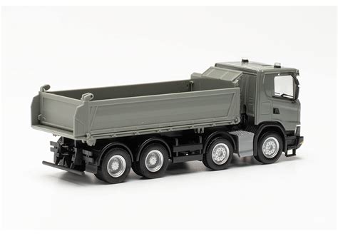 Herpa Scania CG 17 Meiller Tipper Grey Yellow 315647