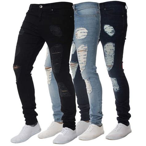 Buy Lasperal Fashion Mens Casual Skinny Jeans Pants Solid Pencil