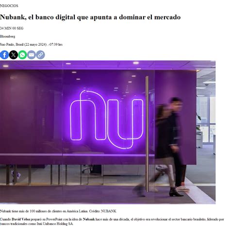 Nubank El Banco Digital Que Apunta A Dominar El Mercado